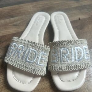 Lulu's Cream Bride Sandals